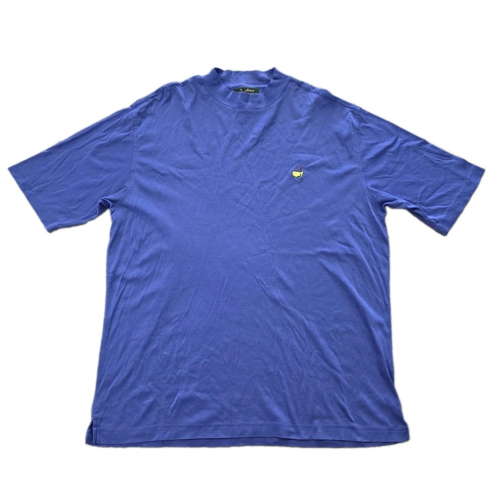 Vintage 90s Masters Amen Corner T-Shirt Large Blue Pima Cotton Double Mercerized